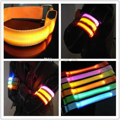 RECHARGEABLE LED ARMBAND Ankle ARM BAND Light Night Safety Running Walking Bike • $12.35