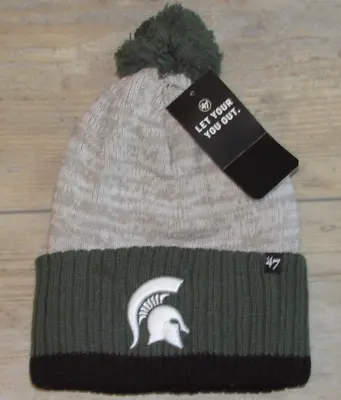 Michigan State Spartans '47 Brand Cuffed Winter Double Knit Hat Cap Size Men's • $16.14