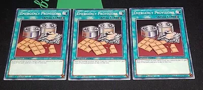 Yu-gi-oh! TCG 3x Emergency Provisions SBC1-ENH12 X3 COMMON YUGIOH! SPELL SET NM • $6