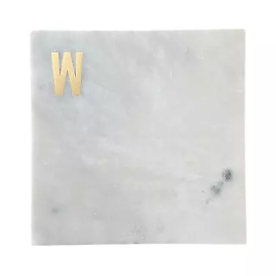 Boards By Bleu Monogram Marble Cheese Board Hand Crafted Marble Cutting Board... • $48.22