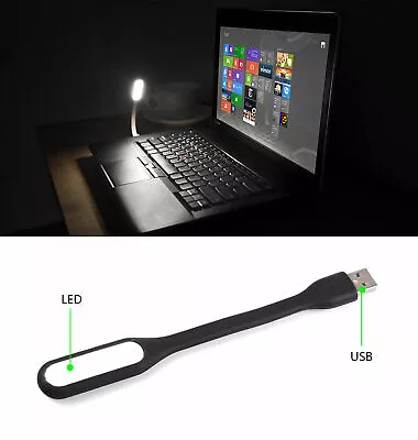 $3.75 • Buy Flexible USB LED Light Lamp Computer Keyboard Study Reading Notebook Laptop PC
