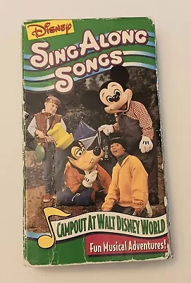 Disney Sing Along Songs VHS- Campout At Walt Disney World • $8