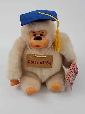 Vintage Russ Gonga Thumb Sucking Monkey Class Of '82 Graduation Cap Plush Ape • $21.25