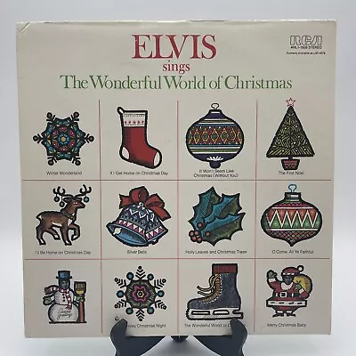 Elvis Sings The Wonderful World Of Christmas Album LP 33 Vintage 1971 ANL1-1936 • $10.50