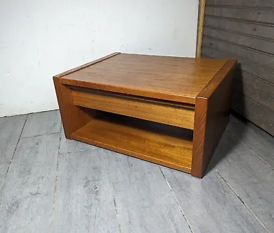 Vintage Mid Century Danish Modern Teak Wood Desk Top Organizer W Drawer • $315