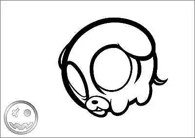 $6.49 • Buy JAKE ADVENTURE TIME Sticker 126mm Wide Car Van PS4 X1 JDM Illest Skate Surf O)