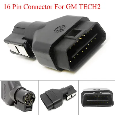 For GM TECH2 GM3000098 VETRONIX VTX02002955 16Pin Scanner OBD2 Connector Adapter • $11.99