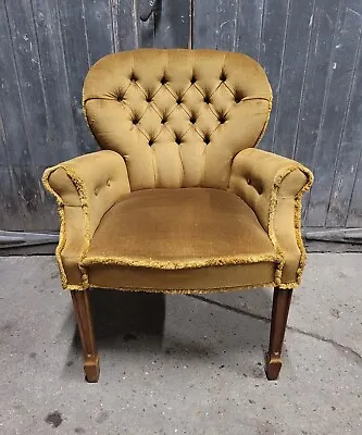 WARING & GILLOWS Armchair Vintage Lounge Chair Fireside Chair • £249