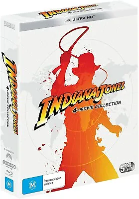 $100 • Buy Indiana Jones: 4-Movie Collection (4K Ultra HD 5 Disc Set)