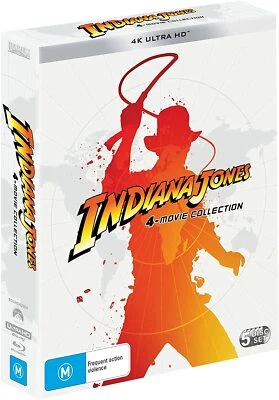 $100 • Buy Indiana Jones: 4-Movie Collection (4K Ultra HD 5 Disc Set)