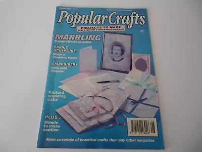 £3.95 • Buy Popular Crafts Magazine August 1993 With Projects On Marbling, Parchment & More