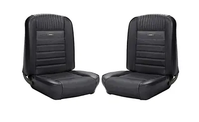 64 65 66 Ford Mustang Fastback Dlx Pony Black Seat Upholstery Full Front & Rear • $1099.95