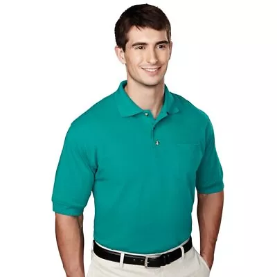 NWT XLT XL Tall Big And Tall Pique Knit Polo With Pocket Cotton Rich • $26.95