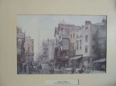 A Busy Street By Louise Rayner (1832-1924) • £40