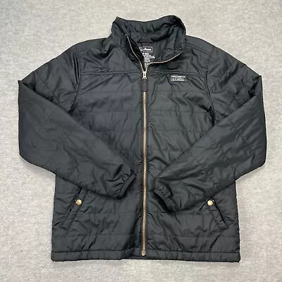 LL Bean Jacket Mens Medium Black Mountain Classic Puffer Quilted Insulated Coat • $49.93