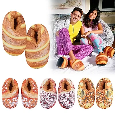 Funny Bread Slippers Simulation Bread Novelty Slippers Snowman Slippers Women • $19.48