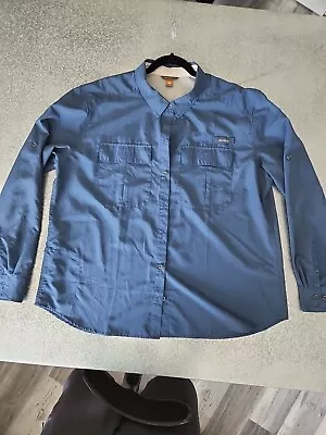 Eddie Bauer Shirt Womens Tall 2X Blue Long Sleeve Vented Sport Shop Outdoors  • $14.99