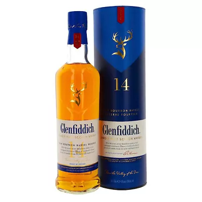 Glenfiddich 14 Year Old Bourbon Barrel Reserve Single Malt Whisky • $140