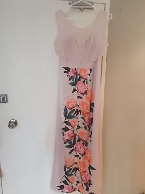 Review Pandora Maxi Dress Size 14 Blush Colour • $29