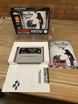 £35 • Buy SNES Super Nintendo ADDAMS FAMILY VALUES - PAL Complete With Instructions & Case