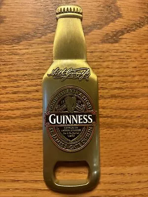 Vintage Guinness Brass Beer Bottle Opener Magnet St. James Gate Dublin 5-1/4  • $25