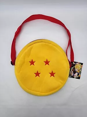 Dragon Ball Z Plush 4 Star Dragonball 10  Shoulder Bag With Adjustable Strap • $9.99