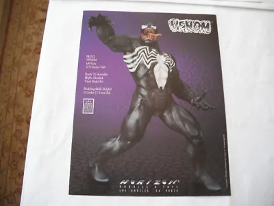  Horizon Marvel Venom Vinyl Model Kit Dealer Advertising Sheet Only No Kit • $24.99