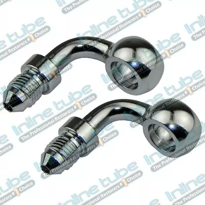 3An Male To 10Mm Or 3/8 Banjo Fitting 90 Degree 3 -3An Zinc 2Pc • $21.95