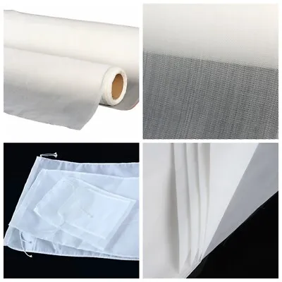35-250 Micron Hole Fine Filter Mesh Nylon Fabric Net Material Strain 2M New • £18.97