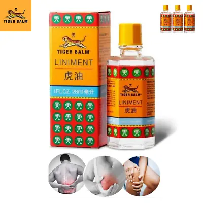 Tiger Balm Liniment Oil Thai Herbal Pain Relief 28ml X 3 Bottles • $32.60