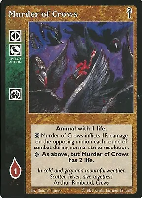 Murder Of Crows X1 5th Edition Jyhad VTES • $3.25
