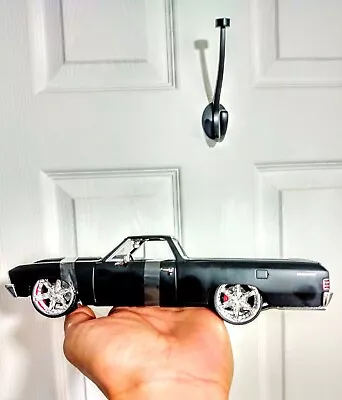 Custom Rims Jada Toy BigTime Muscle 1:24 Scale 1967 Chevy El Camino Black Loose • $50