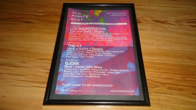£11.99 • Buy ALL POINT EAST 2018 Bjork/the Xx/lcd Soundsystem-framed Original Advert