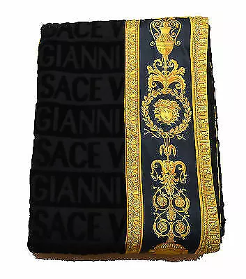 Gianni Versace Large Towel Baroque Barocco Throw Unisex Beach Towel 145X195 C... • $324.99