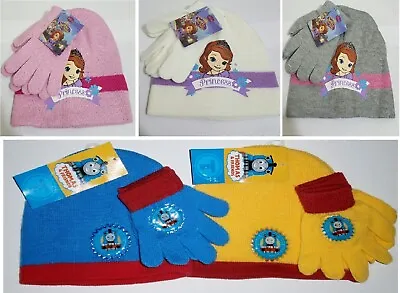 £4 • Buy Boys Girls Kids DISNEY MARVEL Character Winter Hat And Gloves 2 Pieces Set