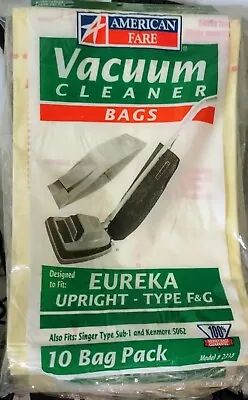 American Fare EUREKA Upright Type F&G Vacuum Cleaner Bags #2310 10 Pack New  • $5