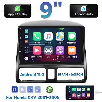 16GB For Honda CRV 2001-2006 Android 11.0 Car Stereo GPS Navi Radio MP5 Player • $118.25
