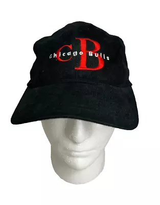 CHICAGO BULLS Five Panel Style 90s Vintage Adjustable Strapback Hat NBA RARE • $18.89