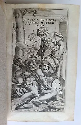 1643 Clypeus Patientiae By JACOB COREN Antique VELLUM BOUND In LATIN • $277