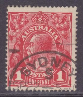 KGV Head Single Wmk 1d Red Die 2 Used SG 21d (CC7) • $2.95