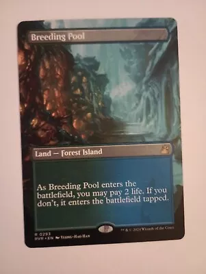 Breeding Pool Borderless NM/M Magic The Gathering Ravnica Remastered MTG • $17.95