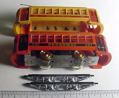 2 MANTUA Trolleys For PARTS/Repair/Display.  HO 1:87. SOLD AS PICTURED • $9