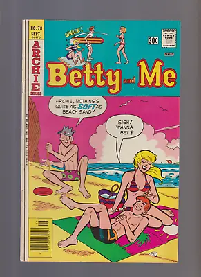 Archie BETTY AND ME #78 (1976) Sexual Innuendo  SOFT  Cover BIKINI  COVER • $69.50