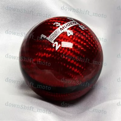 Genuine CARBON JDM Mugen Shift Knob For HONDA CRZ Type R ACCORD FA5 Red 5 Speed • $23.77