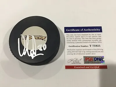 Viktor Fasth Signed Autographed Anaheim Ducks Puck PSA DNA COA B • $29.99