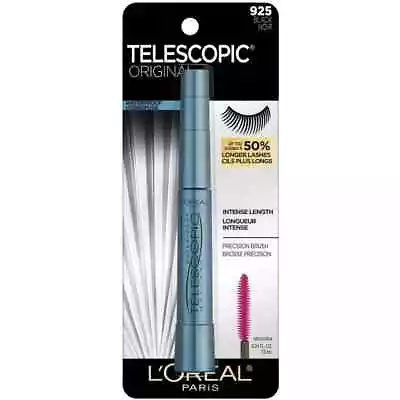 L'Oreal Telescopic Original Waterproof Mascara 925 Black INTENSE LENGTH  50% ++ • $12