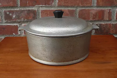 $16.50 • Buy Vintage Cast Aluminum Dutch Oven Cooking Pot Pan With Lid  ~ USA ~ Maker Unknown