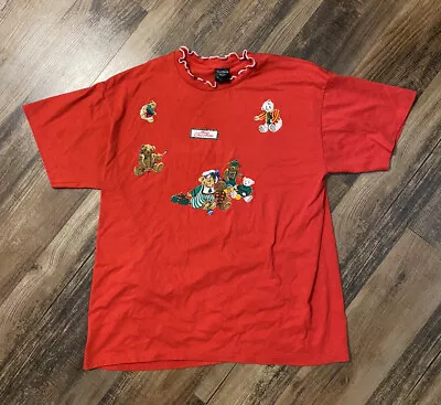 $7.75 • Buy Authentic Vintage Retro Christmas DIY Homemade Ugly Sweater Tee 90s 80s Iron On