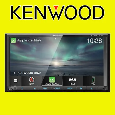 Kenwood DNX-7190DABS Double Din Car Sat Nav Screen Stereo 7.0  DAB CARPLAY NEW • £949