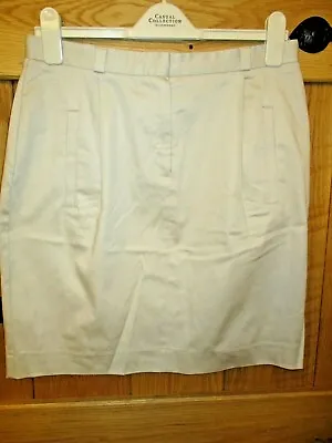 £6.99 • Buy Women's Stone Cotton Chino Style Short Summer Skirt Amphora Size M BNWT